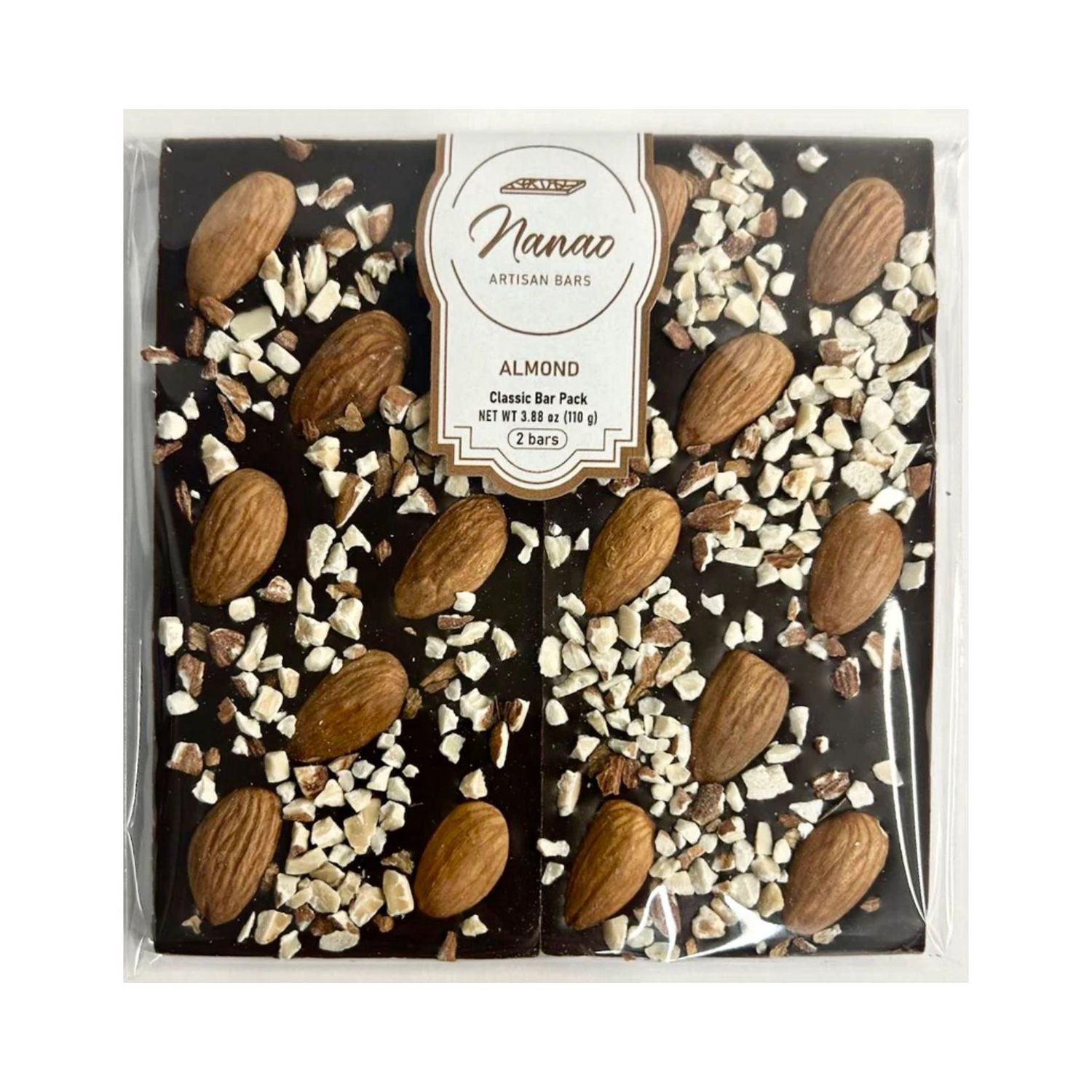 NANAO Dark Chocolate Almond 4 Piece