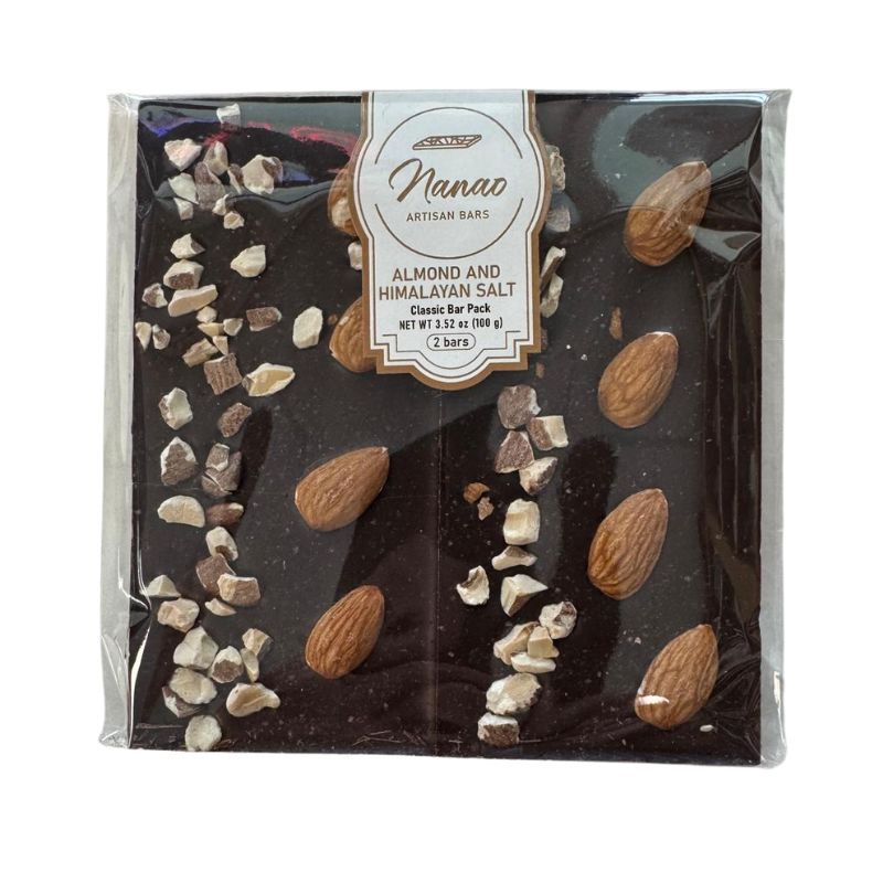 NANAO Chocolate Bar Salted Almond 4.25Oz