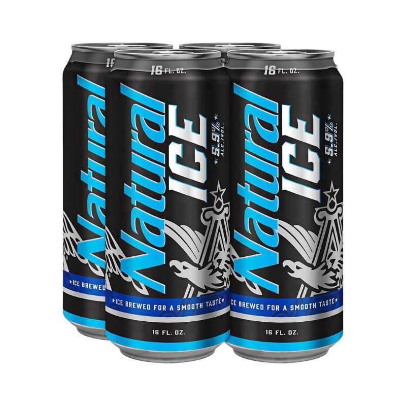 NATURAL ICE 4 Pack 16 oz Cans