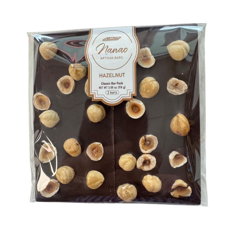 NANAO Chocolate Bar Hazelnut 4.25Oz