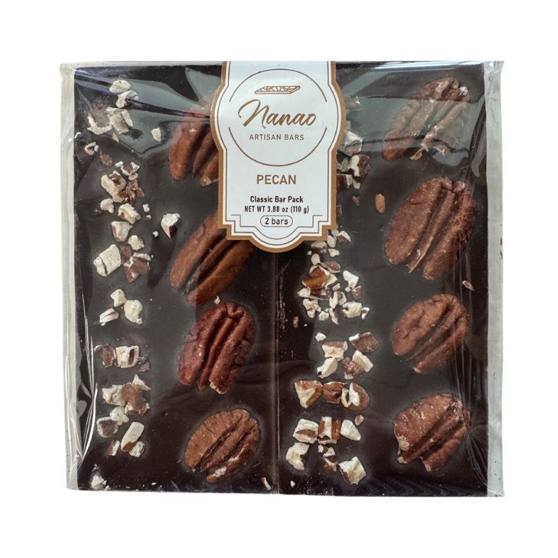 NANAO Chocolate Bar Pecans 4.25Oz