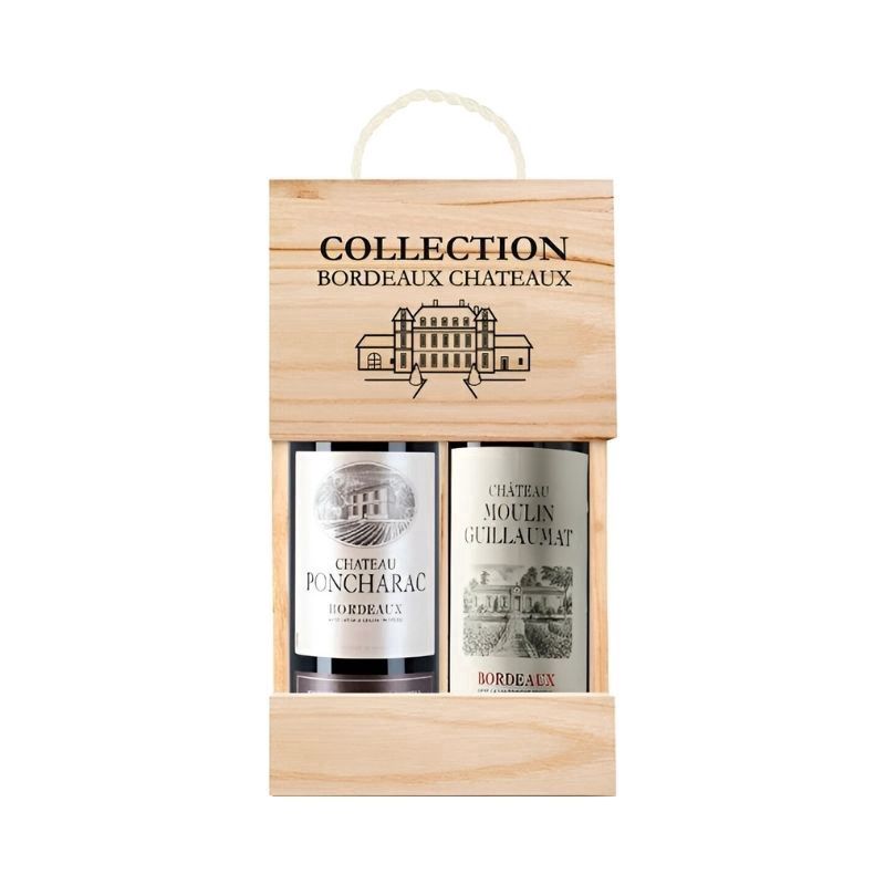 BORDEAUX CHATEAUX Colletion 2 Pack Wines 750 ml