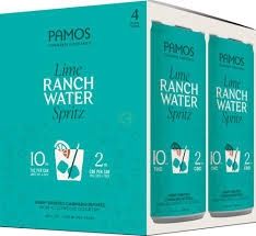 PAMOS  Lime Ranch Water Spritz 4pk