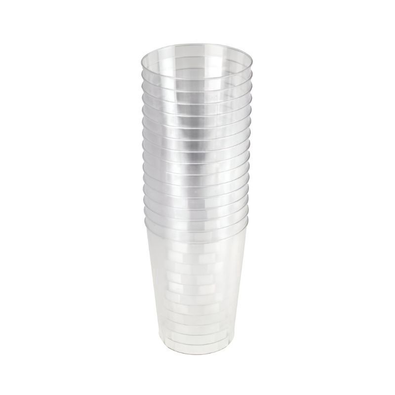 CLEAR PLASTIC Cups 15 Pack