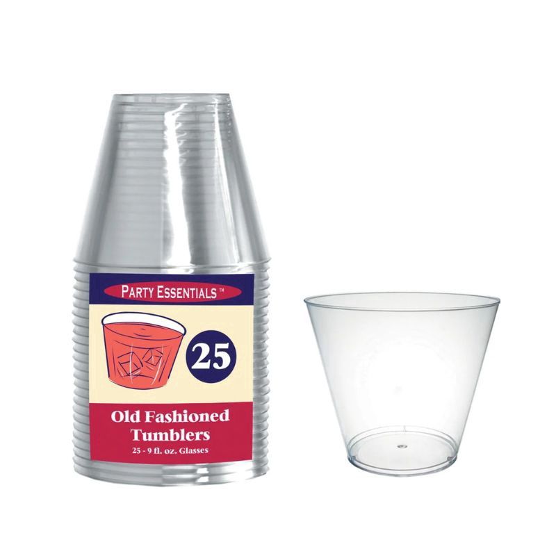 TUMBLERS Plastic Old Fashioned 20 Pack 9 Oz