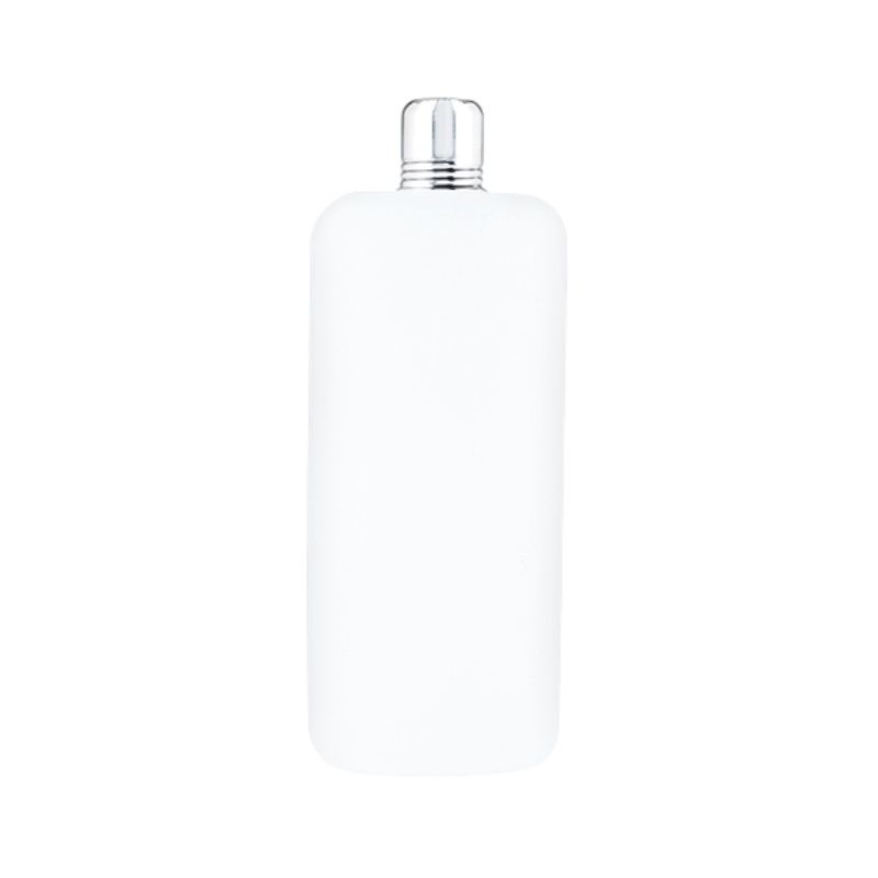 PLASTIC Travel Flask With Chrome Lid 26Oz Tf