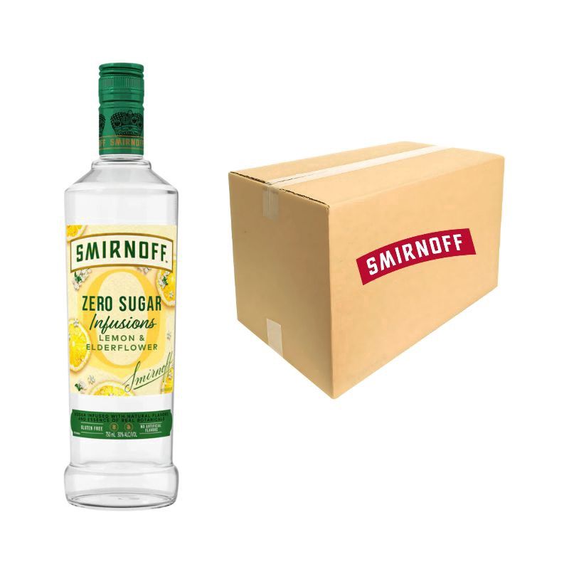 SMIRNOFF Inf Lemon &amp; Ederf Zero Sugar 750 ml