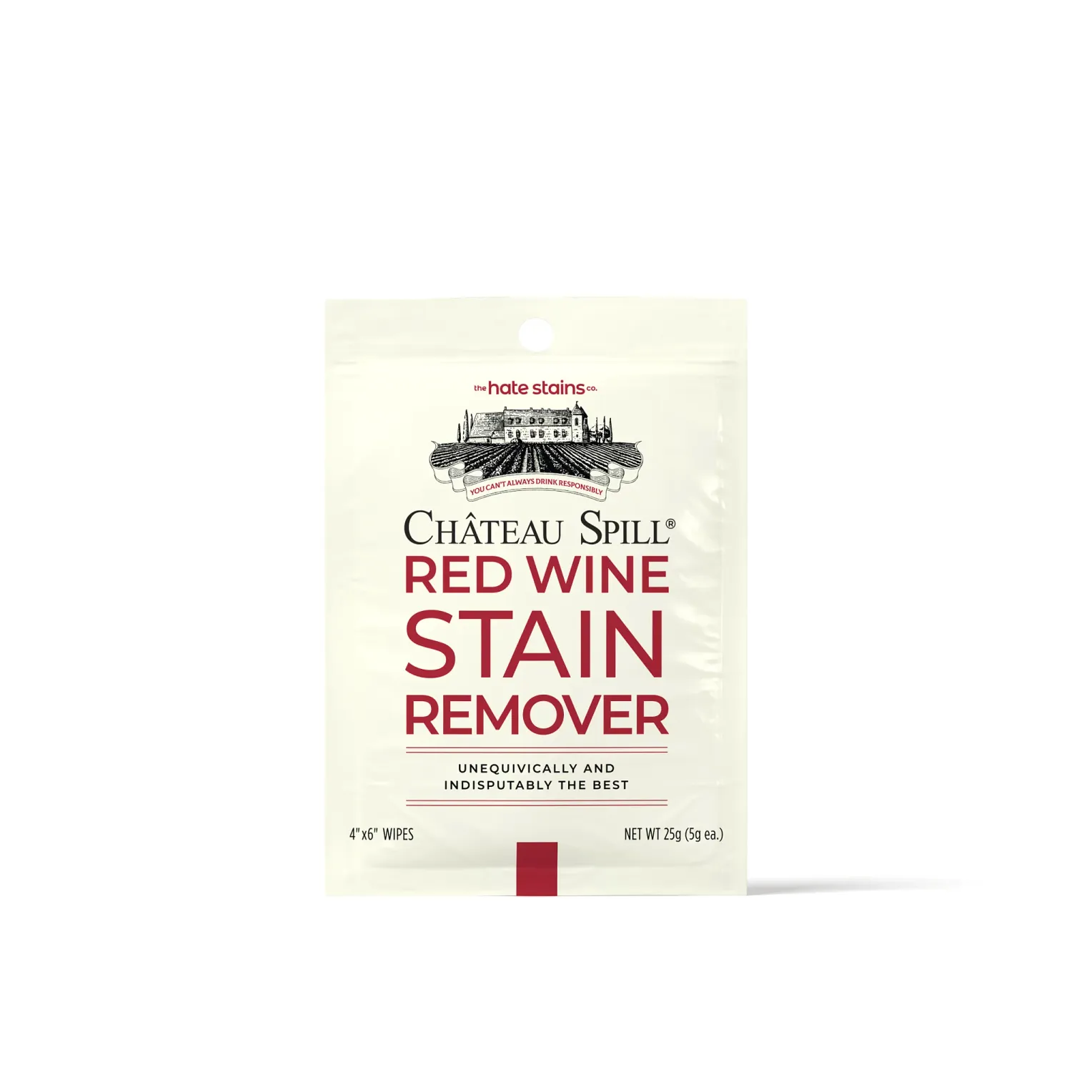 CHATEAU SPILL Red Wine Stain Remover Wipes