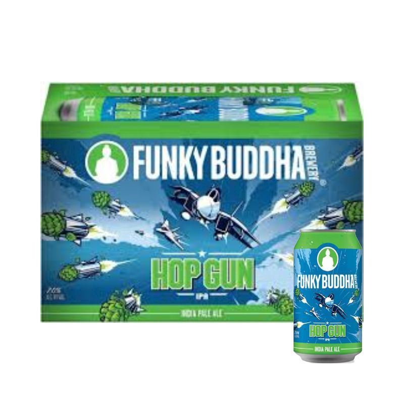 FUNKY BUDDHA Hop Gun 6 Pack 12 oz Cans