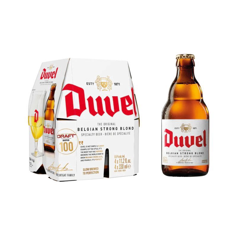 DUVEL Golden Ale 4 Pack 11.2Oz Bottle