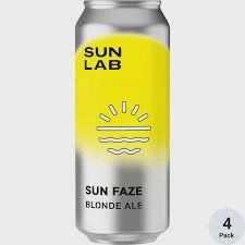 SUN LAB Sun Blonde 4 Pack 16 oz Cans