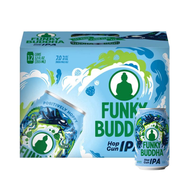 FUNKY BUDDHA Hop Gun 12 Pack 12 oz Cans