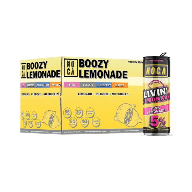 NOC BOOZY Lemonade Mix Can 12 Pack