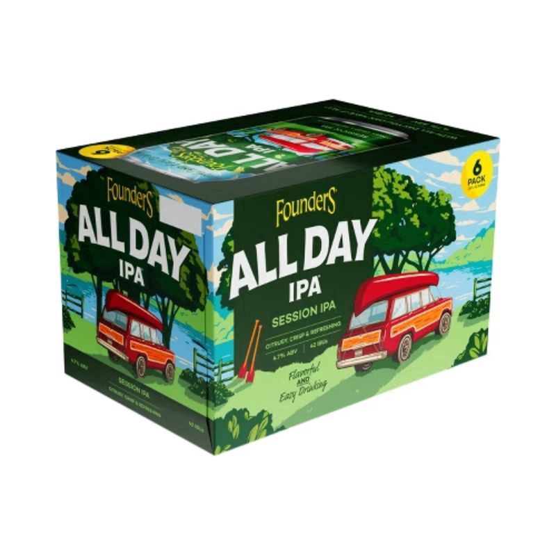 FOUNDERS All Day Ipa 6 Pack 12 oz Bottle
