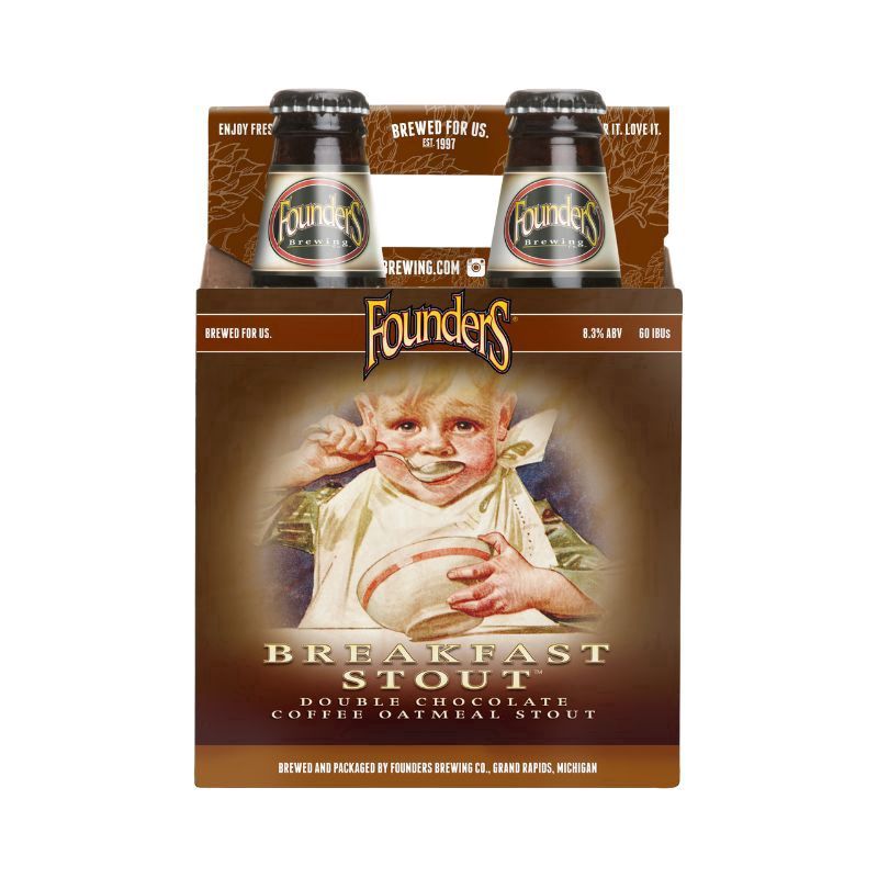 FOUNDERS Breakfast Stout 4 Pack 12 oz Bottle