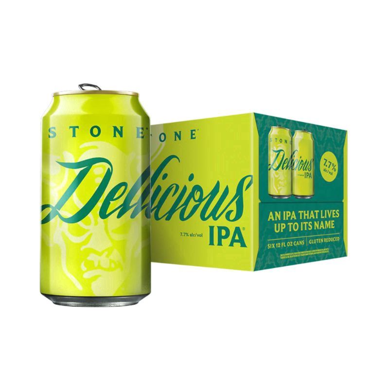 STONE Brewing Delicious Ipa 6 Pack 12 oz Cans Gf