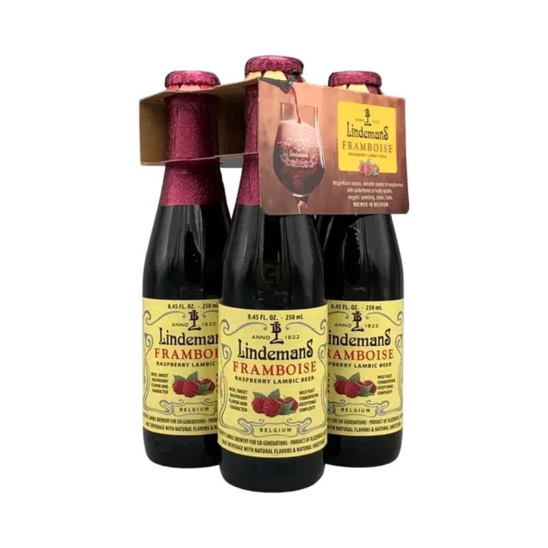 LINDEMANS Framboise 4 Pack 8.5 oz Bottles Raspberry