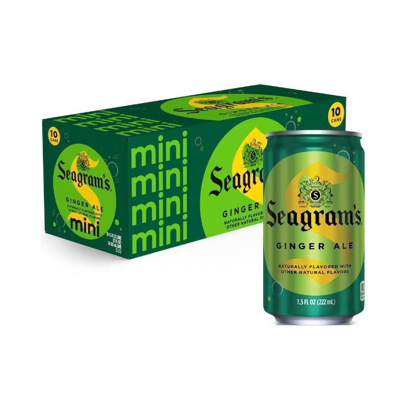 SEAGRAMS Ginger Ale 10Pk 7.5 oz Mini Cans