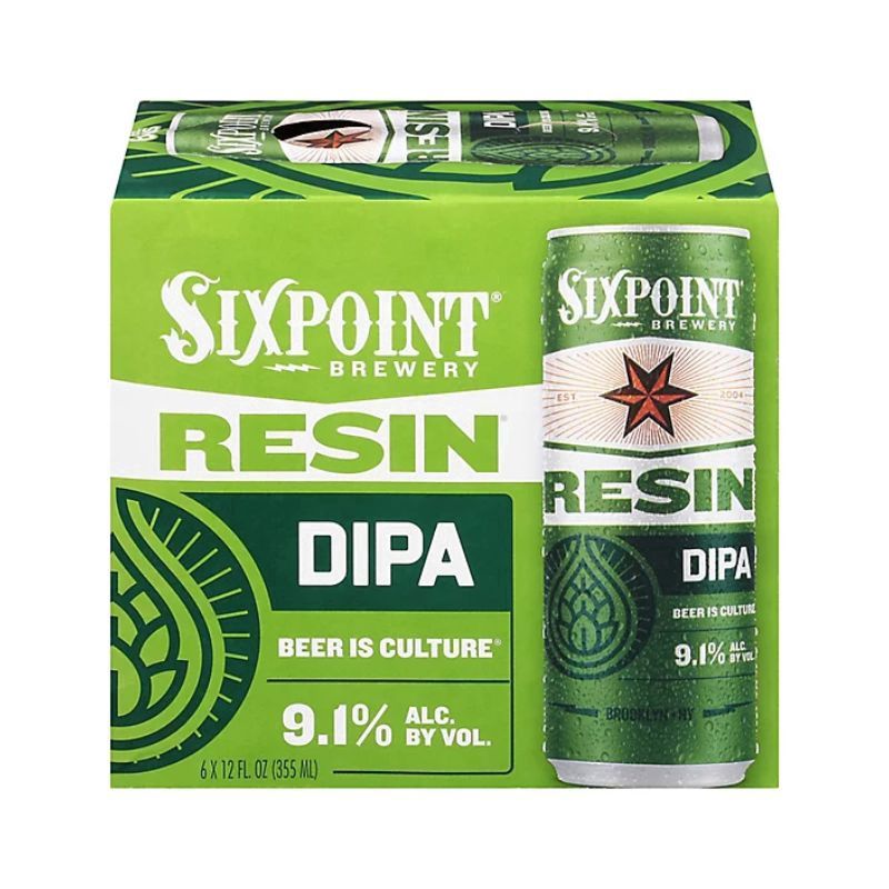 SIXPOINT Resin Double Ipa 6 Pack 12 oz Cans