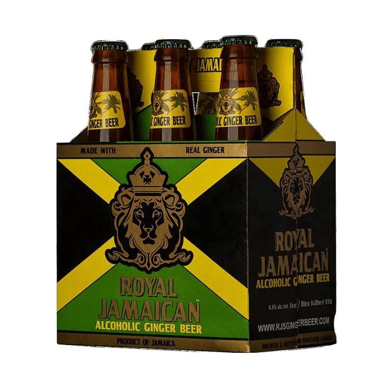 ROYAL JAMAICAN Ginger Beer 6 Pack 12 oz Bottles