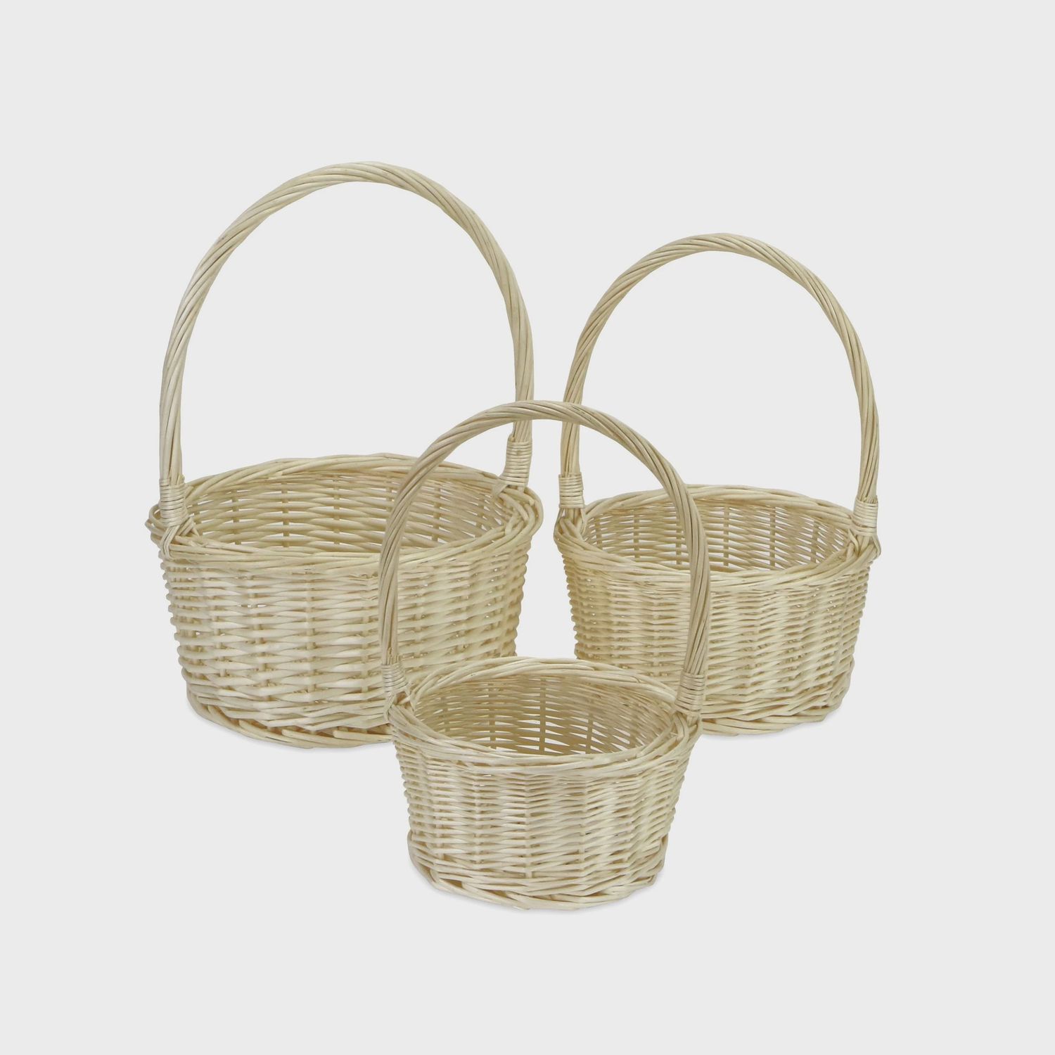 KIRKEL Brown Round Medium Basket (D*)