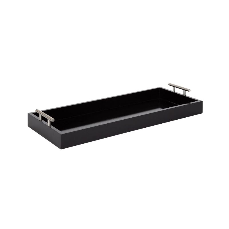 Black Paperboard Rectangular Tray LONGHORM