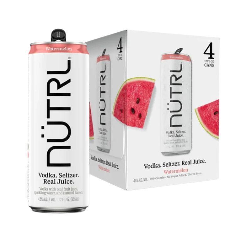NUTRL Watermelon 4 Pack Cans