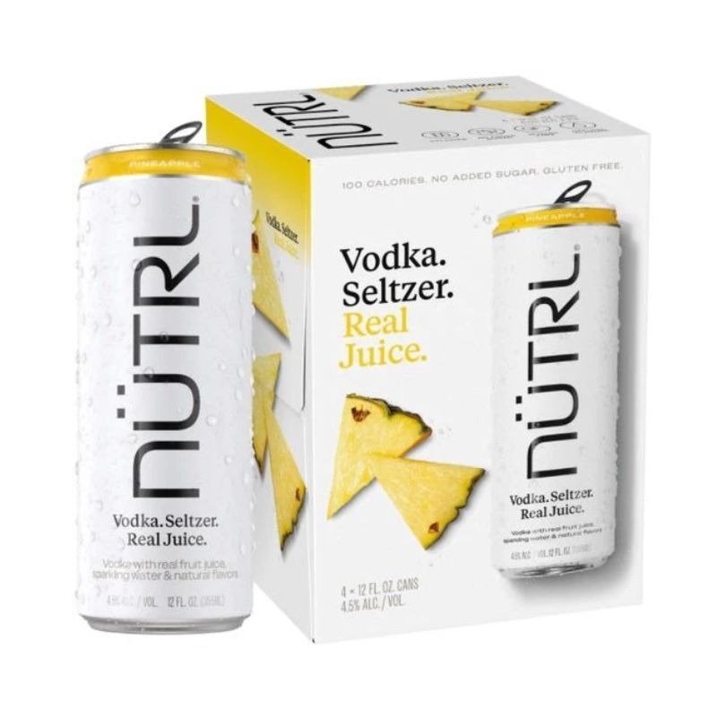NUTRL Pineapple 4 Pack Cans