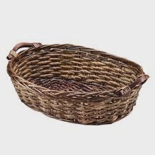 LONGHORM Brown Stain Oval Tray