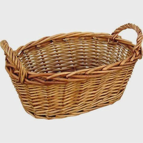WILLOW And Rope Basket Lg 14794 LONGHORM