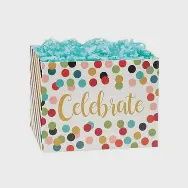 CELEBRATE DOTS Basket Box Ea