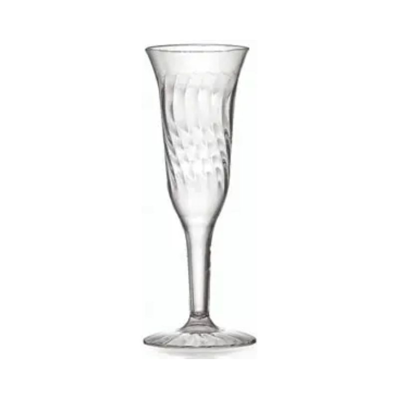 FLAIRWARE Fine DispoSABLE Champagne Flutes 8 Pack (D*)