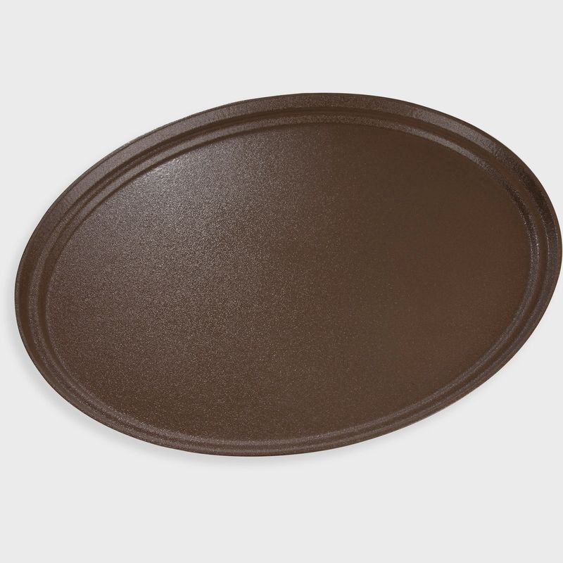 LIGHT Brown Stain Oval Tray