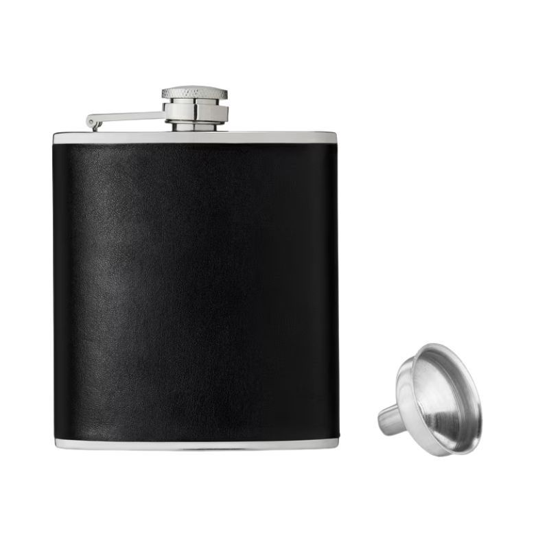 TRUE Monte Carlo Faux Leather Flask 6Oz