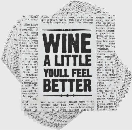 TRUE Napkin Fabrications Wine A Little Better
