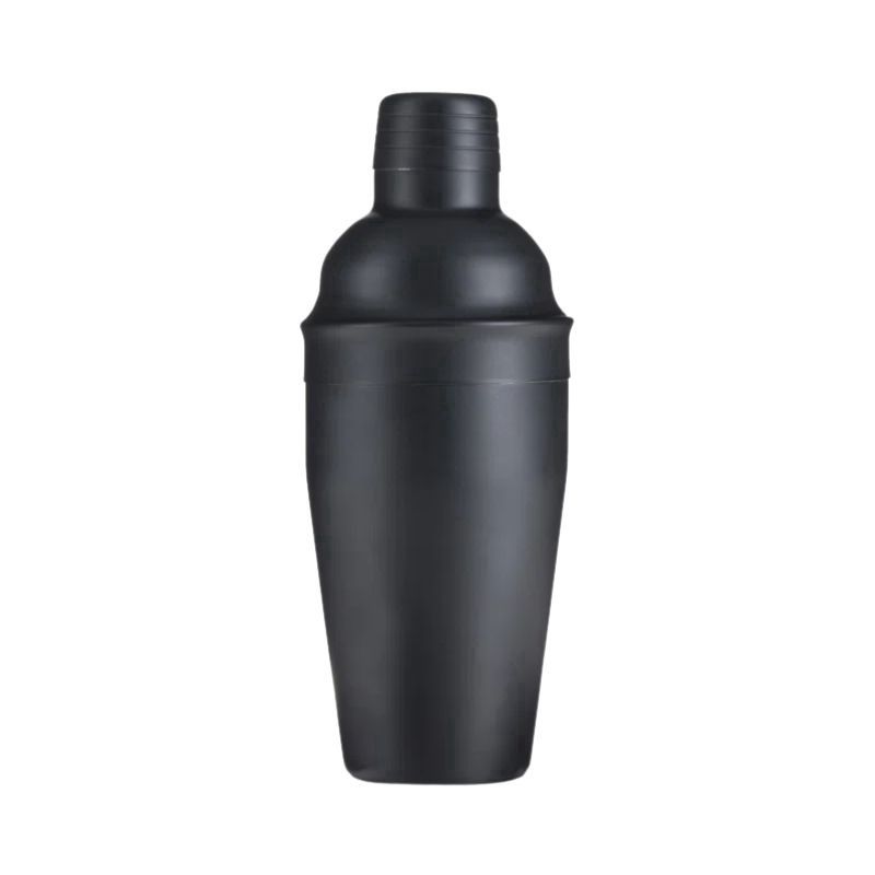 TRUE Ash Matte Black Cocktail Shaker 18Oz