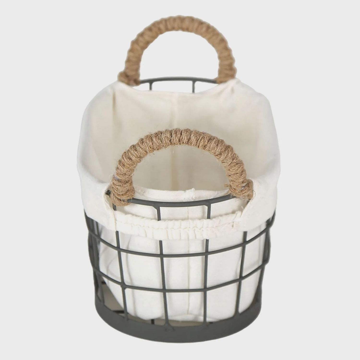 WIRE OVAL With Handle Lined Sm 16S0013