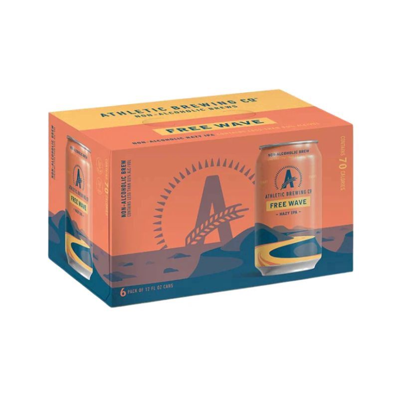 ATHLETIC Brewing Free Wave N/A 6 Pack 12 oz Cans