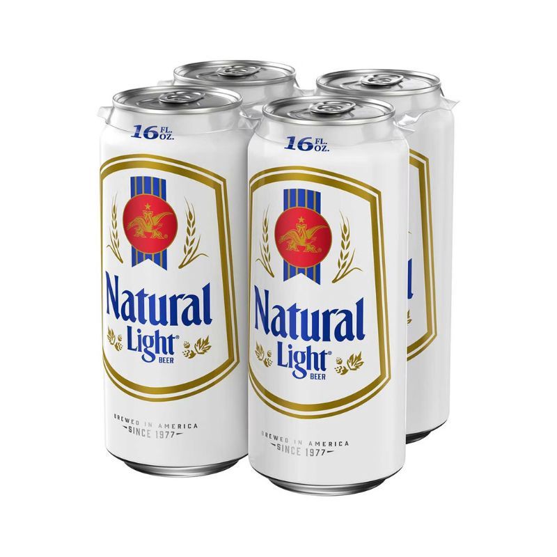 NATURAL Lt 4 Pack 16 oz Cans