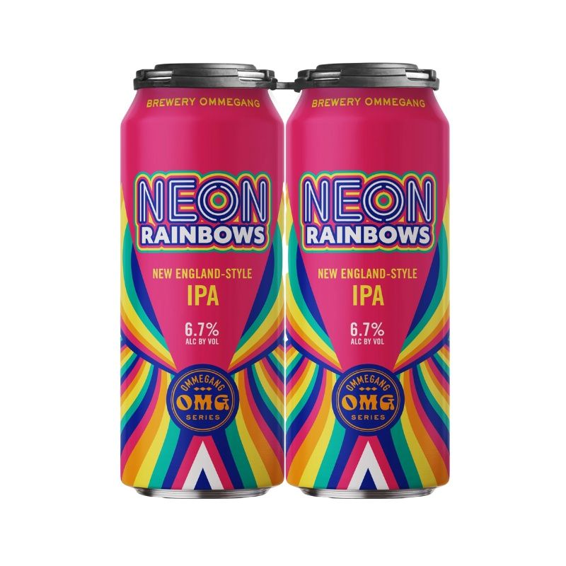 OMMEGANG Neon Rainbows 4 Pack 16 oz Cans