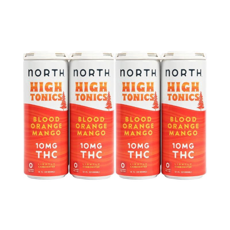 NORTH CANNA High Tonics Blood Orange Mango 10 mg THC 4 Pack