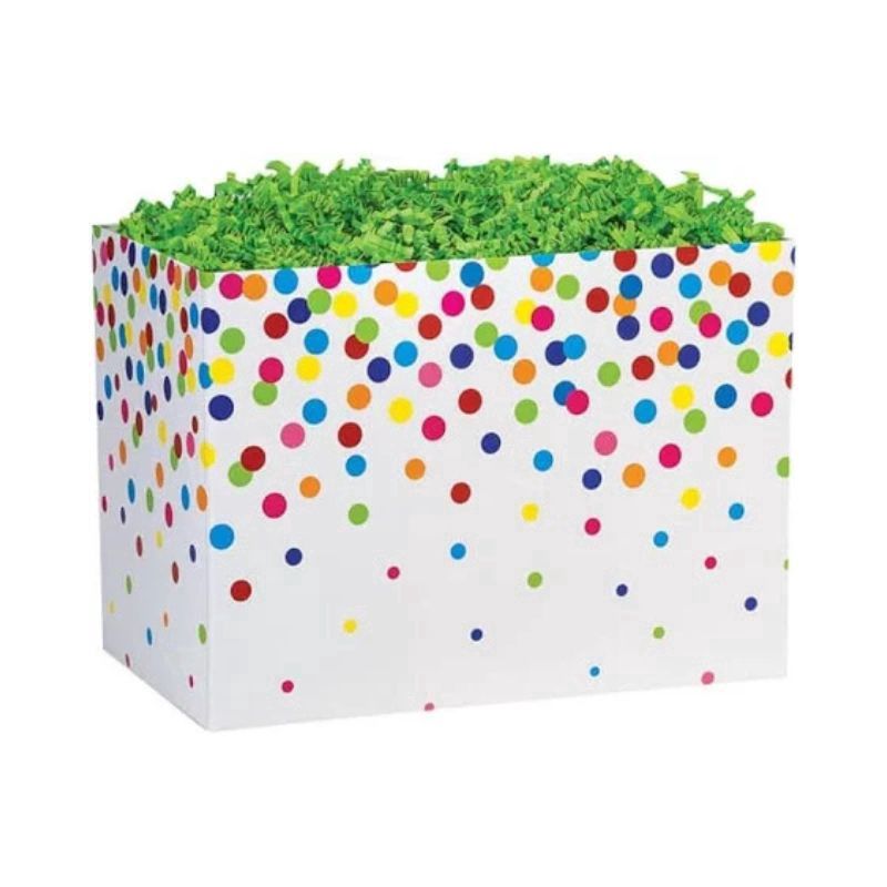RAINBOW Confetti Basket Box (D*)