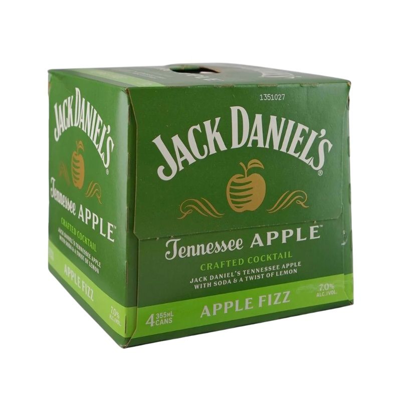 JACK DANIELS Whiskey Apple Fizz 4 Pack Cans