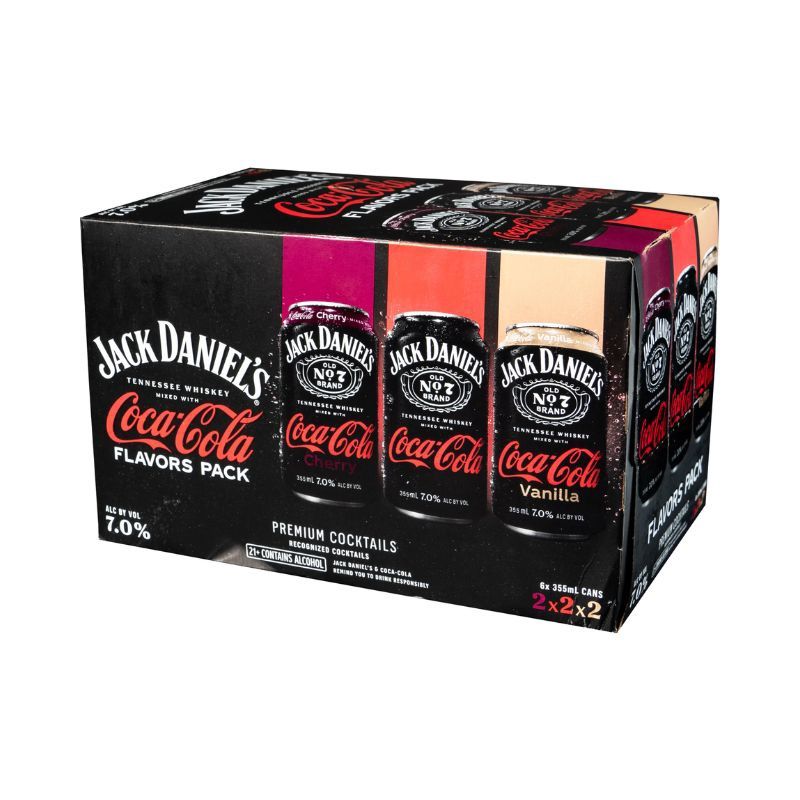 JACK DANIELS &amp; Coke Variety 6 Pack Can