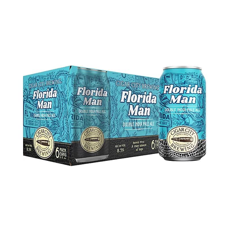 CIGAR CITY Florida Man Double Ipa 6 Pack 12 oz Can