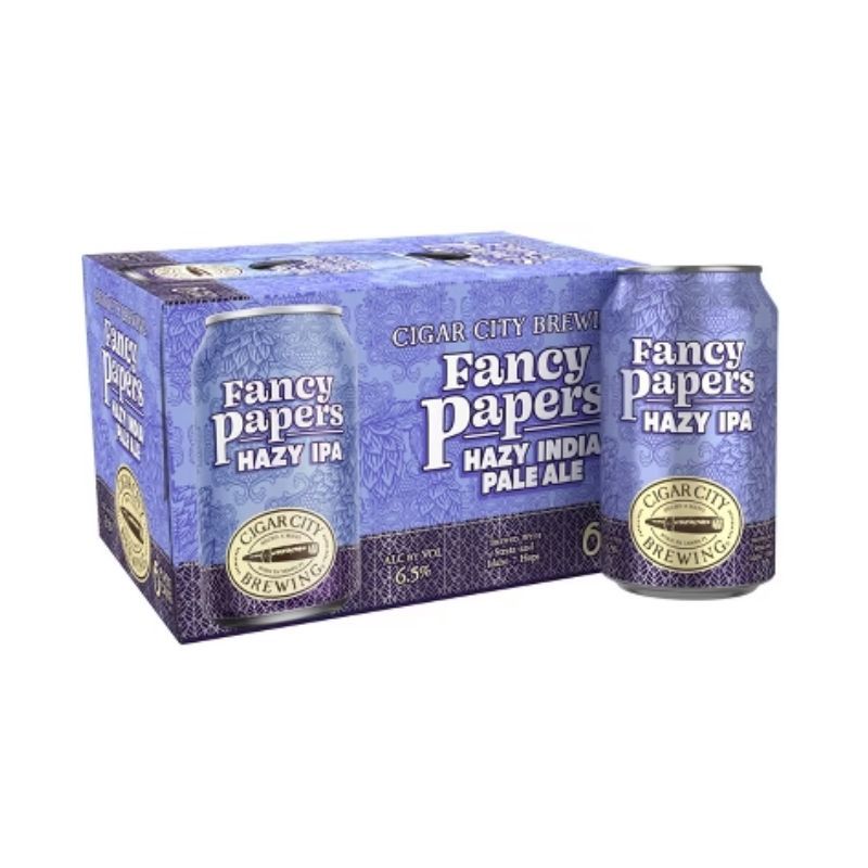 CIGAR CITY Fancy Papers Hazy Ipa 6 Pack 12 oz