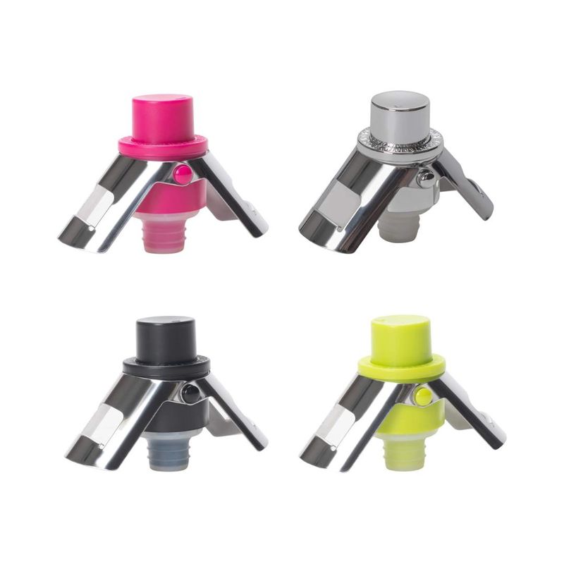 CORKPOPS Vacuum Champagne Stopper Asst Colors