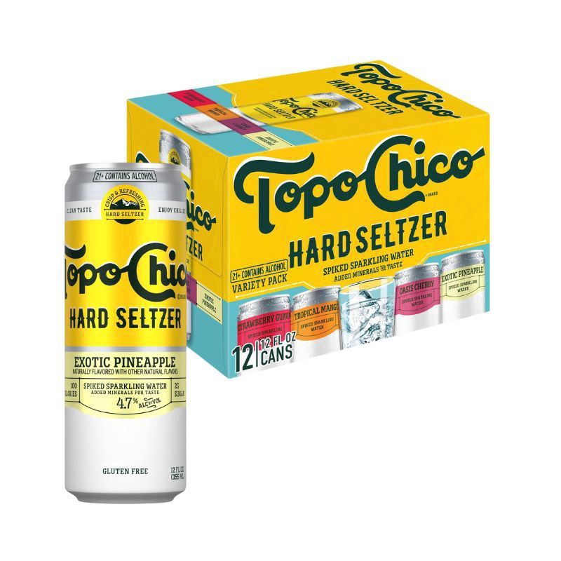 TOPO CHICO Seltzer Variety 12 Pack 12 oz Cans