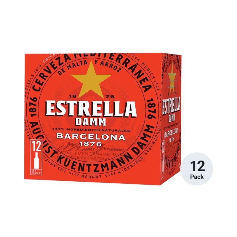 ESTRELLA DAMM 12 Pack 11 oz Btls