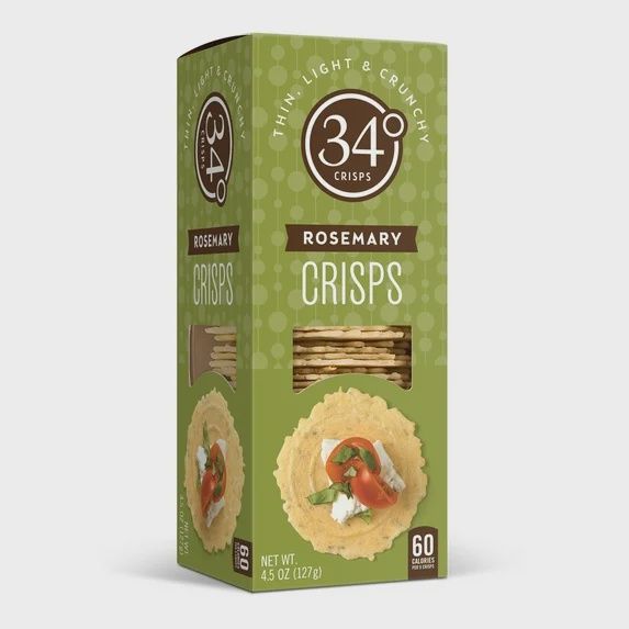 34 DEGREES Crisps Rosemary 4.5oz